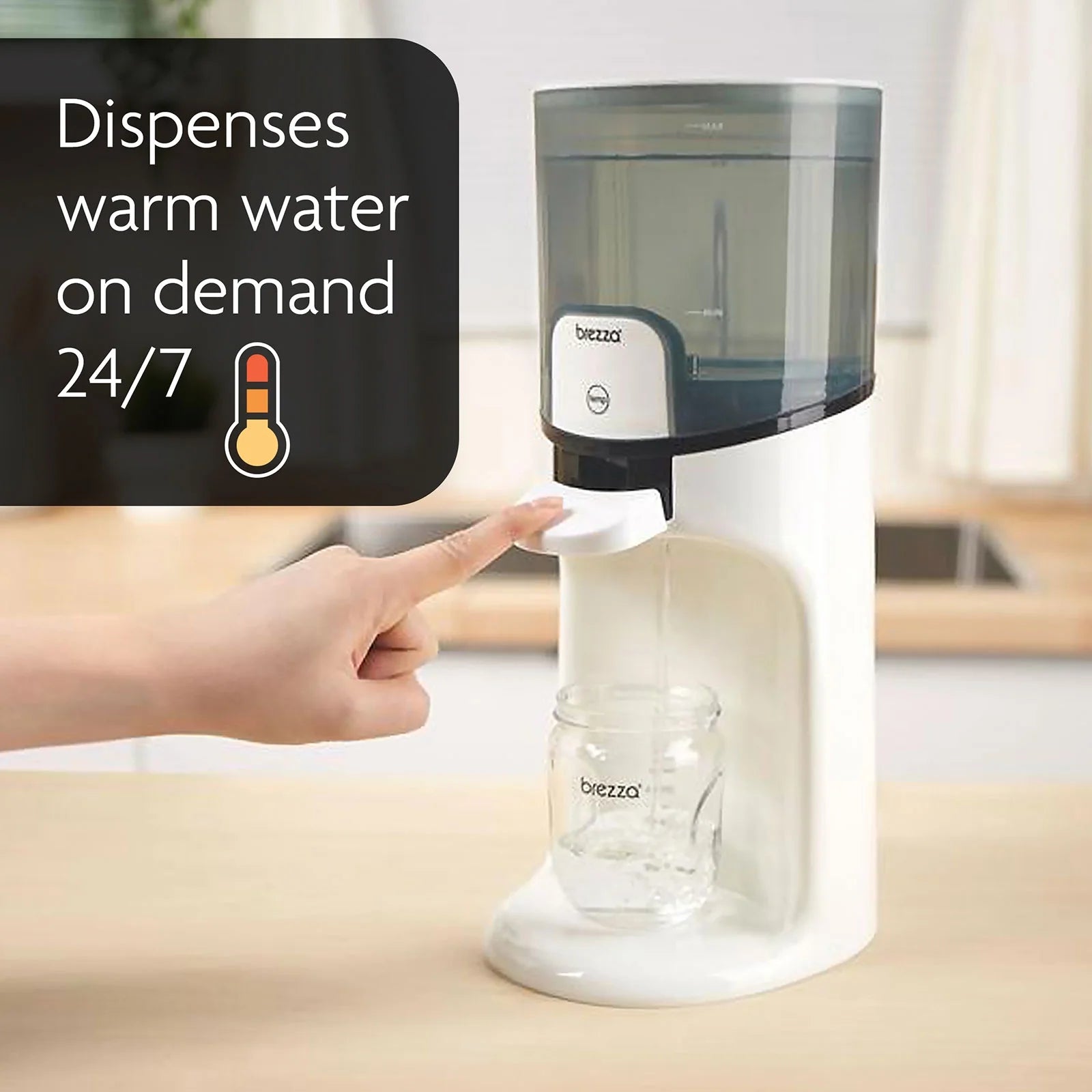 Instant Warmer – Instantly Dispense Warm Water at Perfect Baby Bottle Temperature - Traditional Baby Bottle Warmer Replacement - Fast Baby Formula Bottles 24/7 – 3 Temperatures