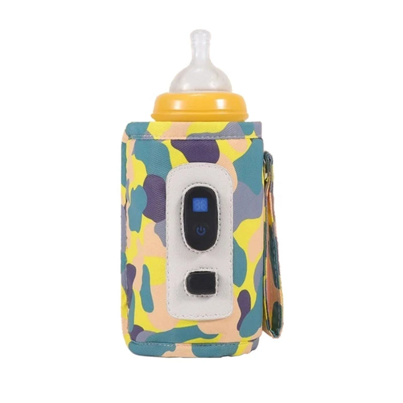 USB Milk Bottle Warmer Infant Bottle Portable Heat Keeper Formula Milk Travel Heating Sleeve for Baby Nursing Bottles