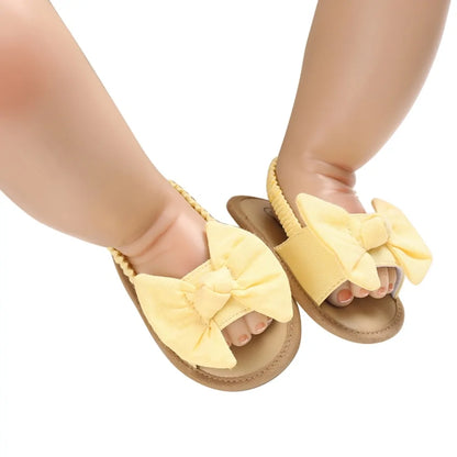 2020 Baby Girls Bow Knot Sandals: Summer Soft Sole Princess Shoes